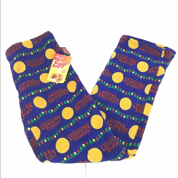 Eggo Lego My Eggo Christmas Lights Pajama Bottoms - Picture 2 of 7